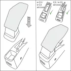 RATI Cotieră ARMSTER 3 CITROEN E-C3 2024-  [negru,piele vegană]