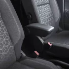 RATI Cotieră ARMSTER 3  montaj pe scaun DACIA SANDERO 2020- fără cotieră originală [negru,piele vegană]