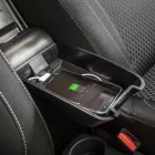 RATI Cotieră ARMSTER 3  montaj pe scaun OPEL CORSA 2020- fără cotieră originală [negru,piele vegană,usb]